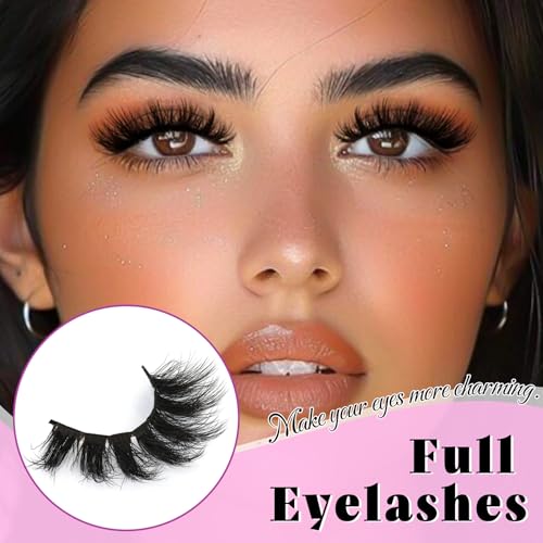 Losha Fluffy False Eyelashes 7 Pairs | 3D Faux Mink Lashes