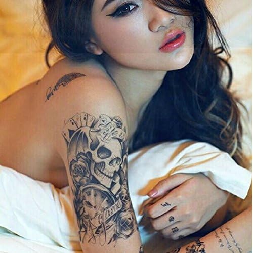 DaLin Extra Large Temporary Tattoos Full Arm and Half Arm Tattoo Sleeves for Men Women 20 Sheets