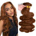 #30 Light Brown Body Wave Hair Bundles - Unprocessed Brazilian Virgin Hair, 28-32 Inch