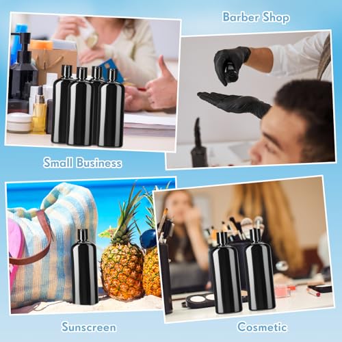 Domensi 12 Pcs 6.8oz Travel Squeeze Bottles with Disc Caps
