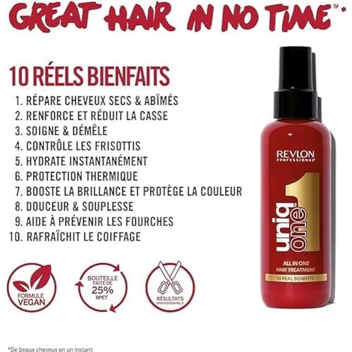 Revlon Professional UniqOne Moisturizing Leave-In Treatment, Repair For Damaged Hair