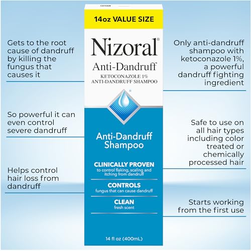Nizoral Anti-Dandruff Shampoo 1% Ketoconazole 14oz