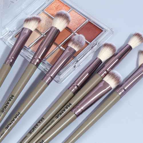 MAANGE Makeup Brushes 51 Pcs Makeup Kit, Multi-functional Makeup Tool Set with Makeup Brush Foundation Brush Make up Brushes Set Bag (Champagne)