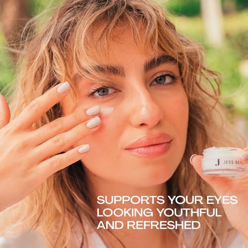 JESS BEAUTY | Coffee Break Eye Cream with 1% Caffeine, Squalane and Panthenol I Beauty and Self Care - Korean Beauty Eye Contour 0.5 fl. oz