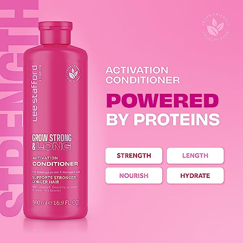 Lee Stafford Grow Strong & Long Activation Hair regrowth Conditioner Treatment Hair Fall Control Hair Growth for Men Women Sulfhate | Paraben Free | 500ml