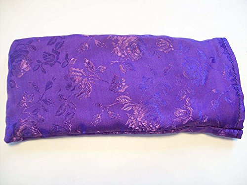 Lavender Flax Seed Eye Pillow with Satin Cover - Microwave & Freeze