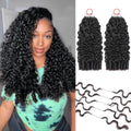 20 Inch Burmese Curly Crochet Hair - 250g Pre-Separated Natural Black