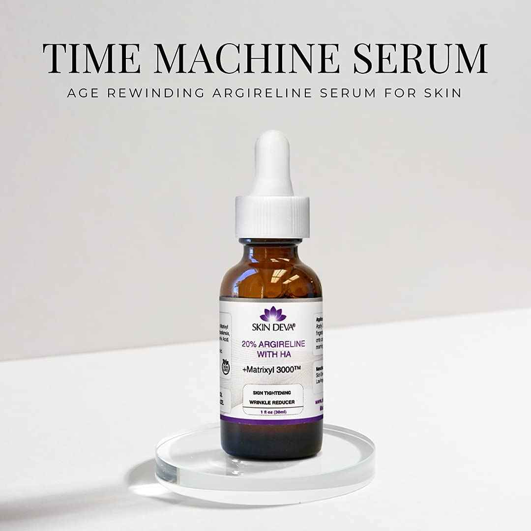 SKIN DEVA 20% Argireline Serum with Matrixyl 3000 Pure Hyaluronic Acid Serum For Face Deep Wrinkle Reducer Anti Aging Tones Skin and Stimulates Collagen Peptides Serum For Face