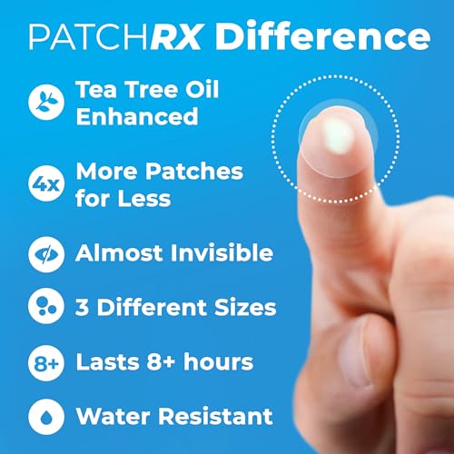 Pimple Patches for Face (240 Patches), Hydrocolloid Acne Patches with Tea Tree Oil, Pimple Stickers - Acne Pimple Patches For Face - Zit Patches