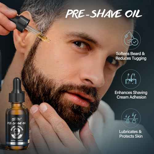 3Pcs Shaving Kit For Men Gift Basket For Christmas Birthday Valentine's Father's Day Mens Shaving Kit For Dad Men Husband Boyfriend Includes Shaving Cream Pre Shave Oil After Shave Cream