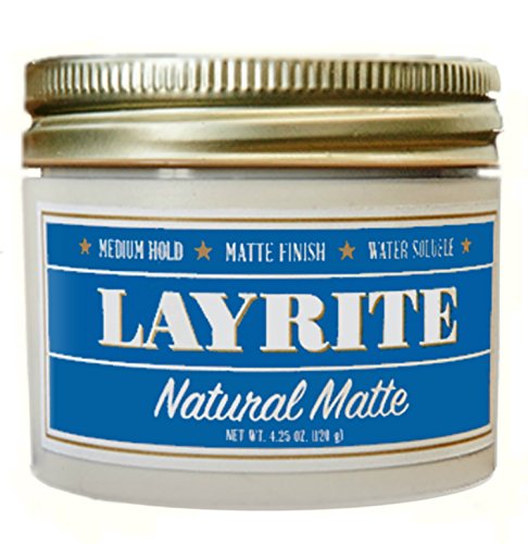 Layrite Natural Matte Cream 4.25oz - Medium Hold Hair Styling