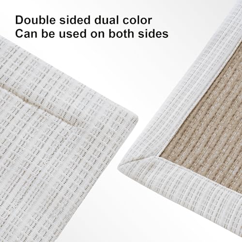 Soft Microfiber Double-Sided Blanket, Bicolourable, Breathable, 90x 65 inches (Khaki-White Plus)