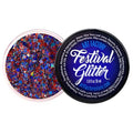 Art Factory Fireworks Body Glitter Gel – Red White Blue