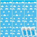 Blue Sky & White Clouds Tinsel Curtains - Party Decoration (3 Pack)