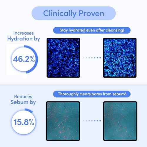 EQQUALBERRY pH Balanced Daily Glow Gel Cleanser 7.1 fl oz. 210ml Moisturizing finish, Gentle Gel Cleaning, Korean Skincare EWG Green