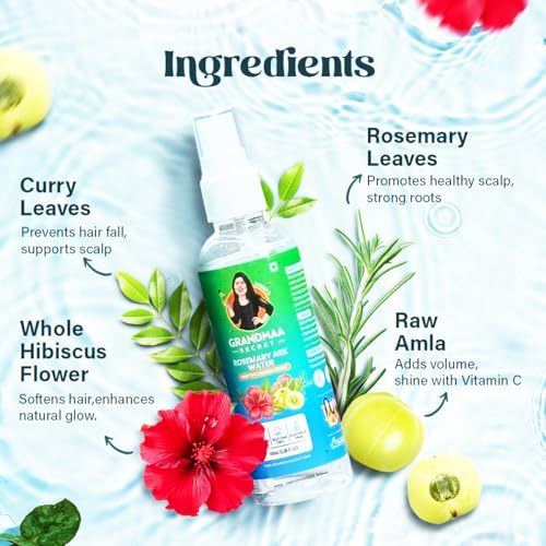 Rosemary Hair Thickening Mist - Natural Spray for All Hair Types, 100 ml