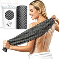 Silver Ion Exfoliating Bath Towel - 45" Back Scrubber