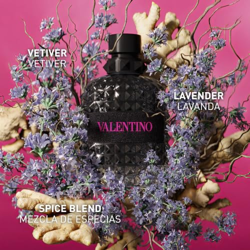Valentino Born in Roma Uomo Amber Eau de Parfum 3.4 Fl Oz - Long-Lasting Masculine Fragrance