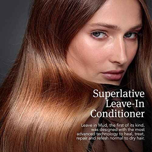 Saphira Hydrating Leave-In Conditioner Mineral Mud, Styling and Healing Leave-In Conditioner for Dry Damaged Hair, Strengthening, No Rinse Hair Repair Therapy, Sulfate-Free, Paraben-Free