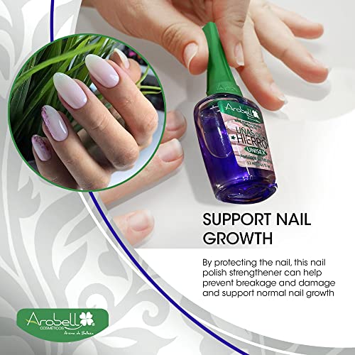 Arobell Iron Nail Hardener and Strengthener for Brittle Nails - 0.4 oz