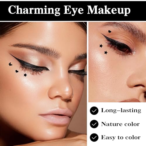 Liquid Winged Eyeliner Stamp Pen Set, 5 Pcs Waterproof