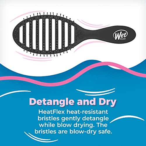 Wet Brush Bundle - Original Detangler, Speed Dry Detangler, Shower Detangler and Round Hair Brush