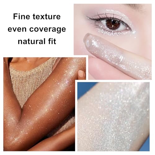 Scarman Hair and Body Glitter Spray - Ultra Fine Silver Holographic Glitter