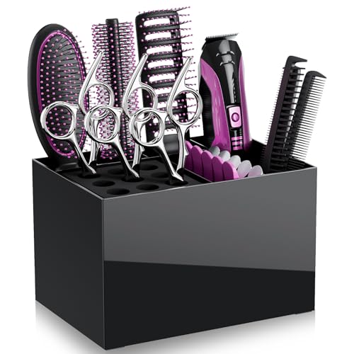 Hair Salon Scissor Holder Box with 6 Compartments