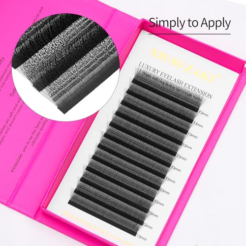 W Eyelash Extension W Shape 3D Premade Fans 0.07 D Curl Matte Black W Lash Volume Fans(HW3D-0.07 D-8-15mm MIX)