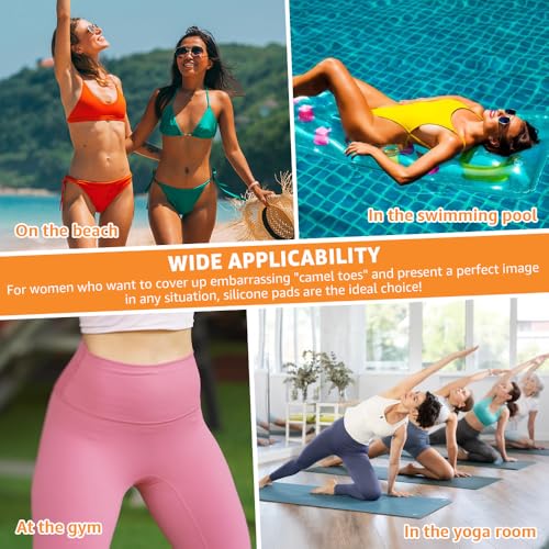 Silicone Camel Toe Concealer - 3 Pack Reusable Privacy Patch for Women