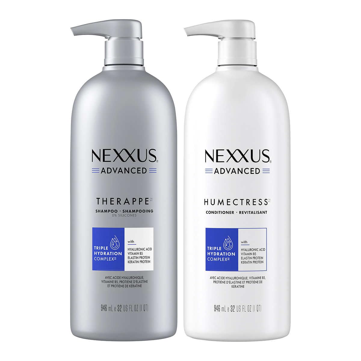 Nexxus Advanced Therappe Shampoo and Humectress Conditioner, 32 Fl Oz (2 Pack)