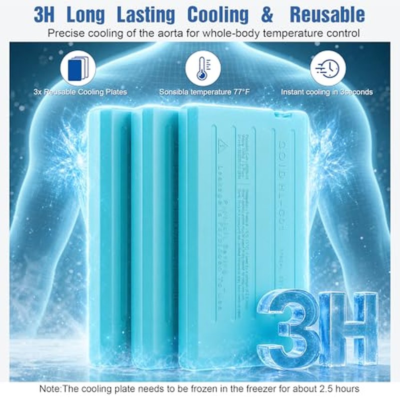 Adjustable Cooling Running Vest for Men & Women with 3 Plates