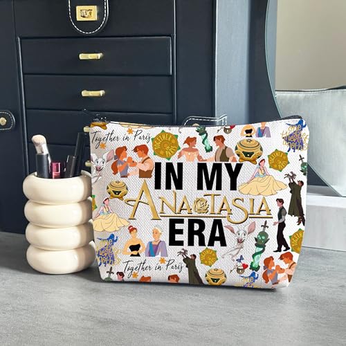 WCGXKO Princess Movie Gift Musical Lover Gift In My AnastaEra Makeup Bag Princess Fans Merch (Anasta Bag)