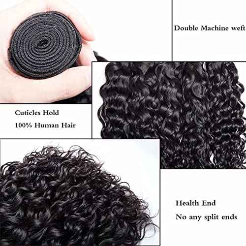 Burmese Water Wave Bundles 10A Burmese Curly bundles 16 18 20 Inch 100% Unprocessed Deep Human Hair 3 Bundles Water Wave Hair Extensions kinky Curly Weft Natural Color for Black Women