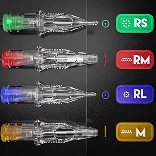 Dragonhawk 1203RL Round Liner Tattoo Needles - 20pc Cartridges