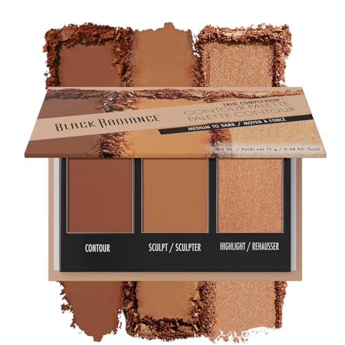 Black Radiance Contour Palette Medium to Dark 0.38oz