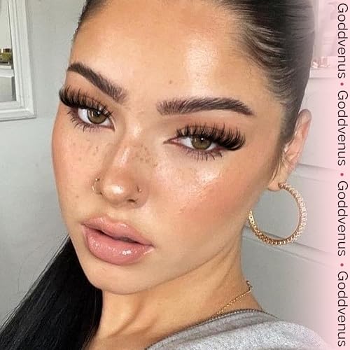 Goddvenus C-natural Spiky Clusters Wispy Fluffy D Curl Eyelash Extensions 10-18mm