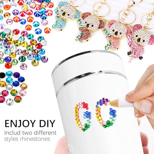 DIYCICO 96,000 Pcs Multicolor Flatback Rhinestones Craft Kit for Jewelry Clothes Shoes Nail Art and Diamond Painting