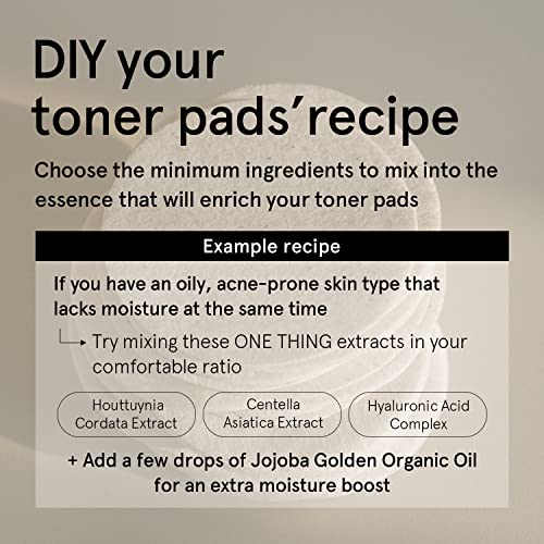 ONE THING Large DIY Toner Pads - 70 Cotton Exfoliating Rounds