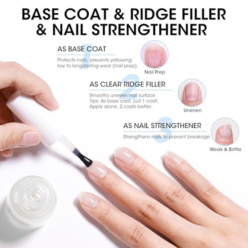 GELLEN Ridge Filling Base & High Shine Top Coat Set