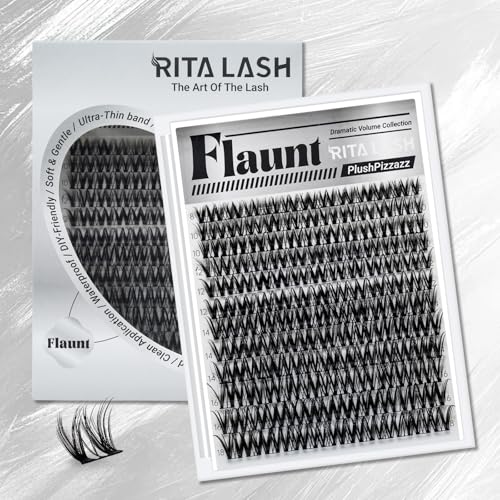 Flaunt Hybrid Lash Clusters - Wispy Volume, 8-18mm