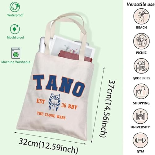 FOTAP Movie Insoire Tote Bag Ta EST. 36.BBY Shoulder Bag Clone Wars Merch (TAN Tote)
