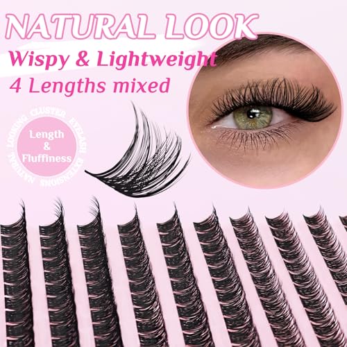 Wispy Lash Clusters 9-14mm D Curl DIY Eyelash Extensions 120pcs