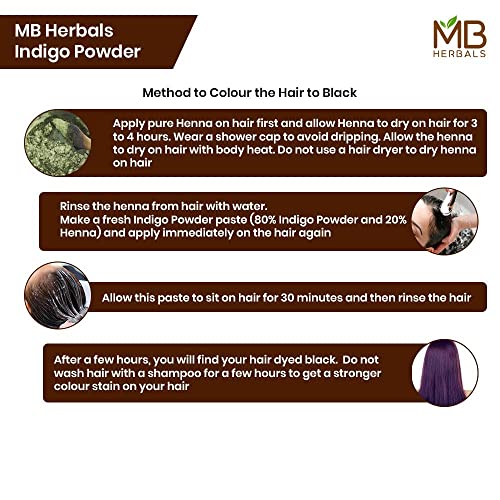 MB Herbals Indigo Powder 8 oz | 100% Pure Natural Hair Color