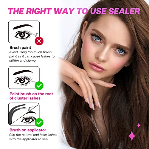 CALAILIS Cluster Lash Glue Kit - Strong Hold, Latex Free, 48-72 Hours