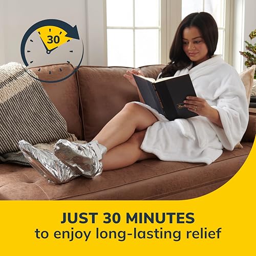 Dr. Scholl's Self-Heating Foot Mask Booties, 3 Pair
