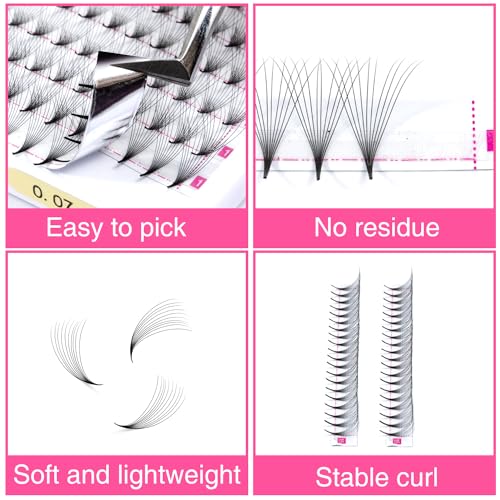 TDANCE 10D Premade Eyelash Extensions 320 Fans