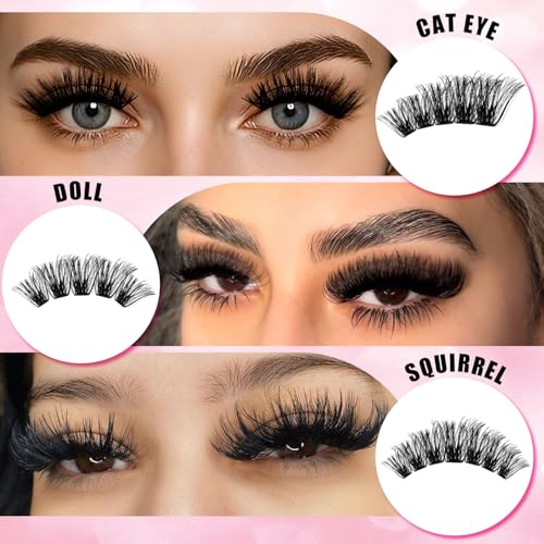 448pcs Cluster Lashes Kit 100D Volume with Bond & Tweezers