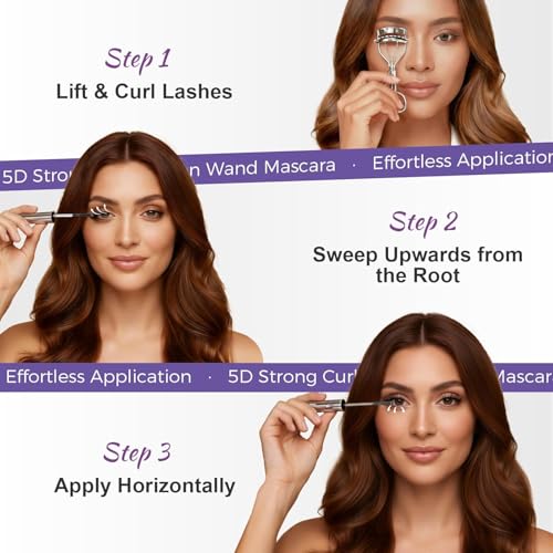 5D Iron Wand Mascara - Waterproof, Volume & Lengthening