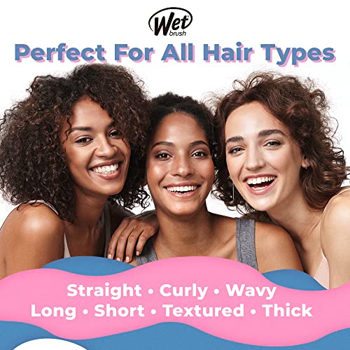 Wet Brush Original Detangler Brush - Squiggle, Hipster - All Hair Types - Ultra-Soft Bristles Glide Through Tangles with Ease - Pain-Free Comb for Men, Women, Boys & Girls (Pack of 3)